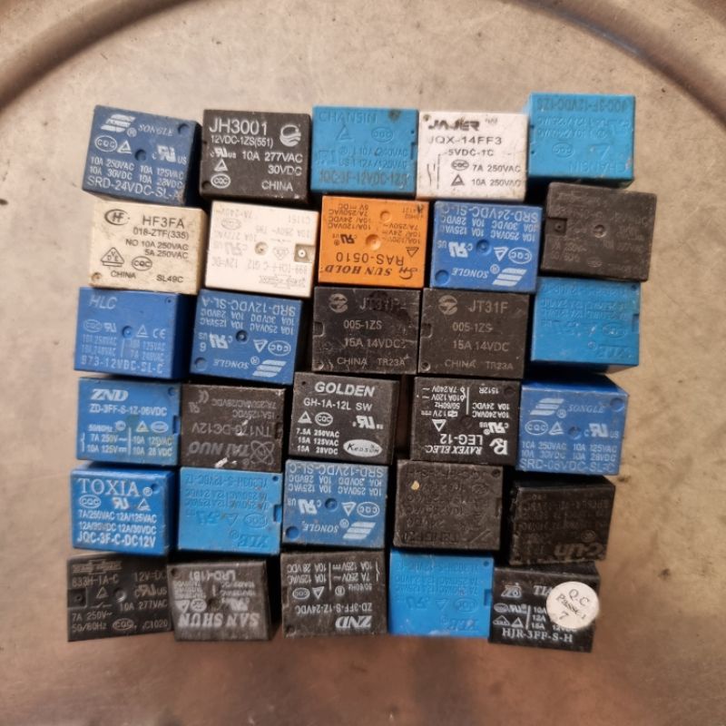 Relay (role) 5V / 12V / 9v 12v / 14v / 24v 4 .5 chân hàng cũ tháo máy
