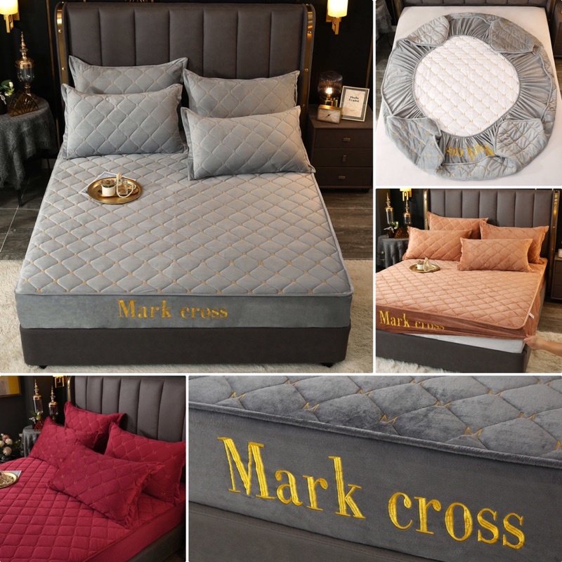 Ga gối nỉ nhung trần bông cao cấp dày dặn nhập khẩu ,Ga gối trải giường cao cấp ấm áp