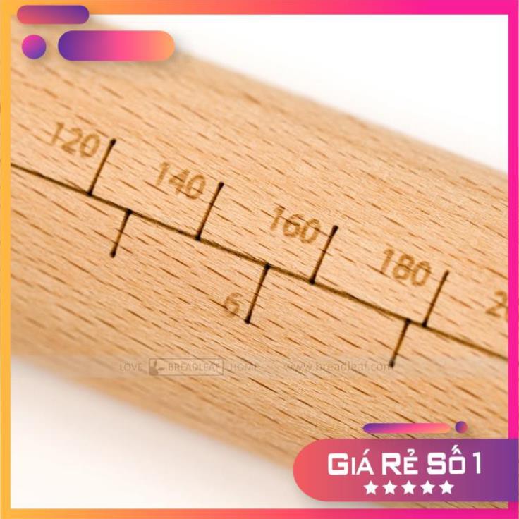Cán Lăn Bột Gỗ 30cm Breadleaf