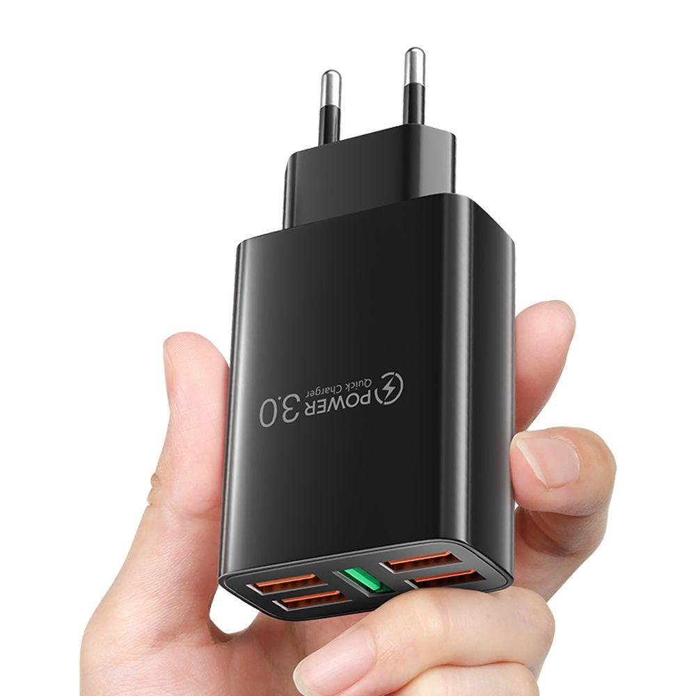 Bộ Sạc Nhanh 5 Cổng USB Thiết Kế Nhỏ Gọn Tiện Dụng Cho Điện Thoại Di Động