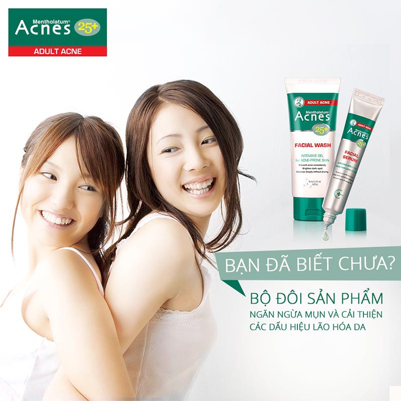 Bộ Sản Phẩm Chuyên Biệt Cho Da Mụn Tuổi Trưởng Thành Acnes Acnes 25+ (2 sản phẩm)