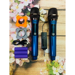 Micro karaoke không dây đa năng URX-200 (Mic Pin sạc, hút tốt, Chống hú, tăng giảm volume, sóng mạnh