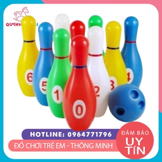 Bộ đồ chơi bowling cỡ to bằng nhựa cho trẻ vui chơi và vận động thể chất