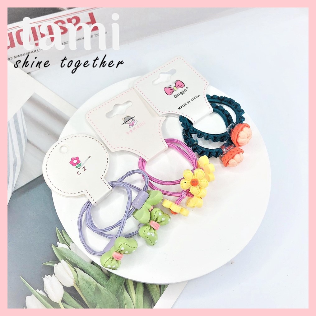 Set 2 Buộc Tóc Dễ Thương Cho Bé Gái