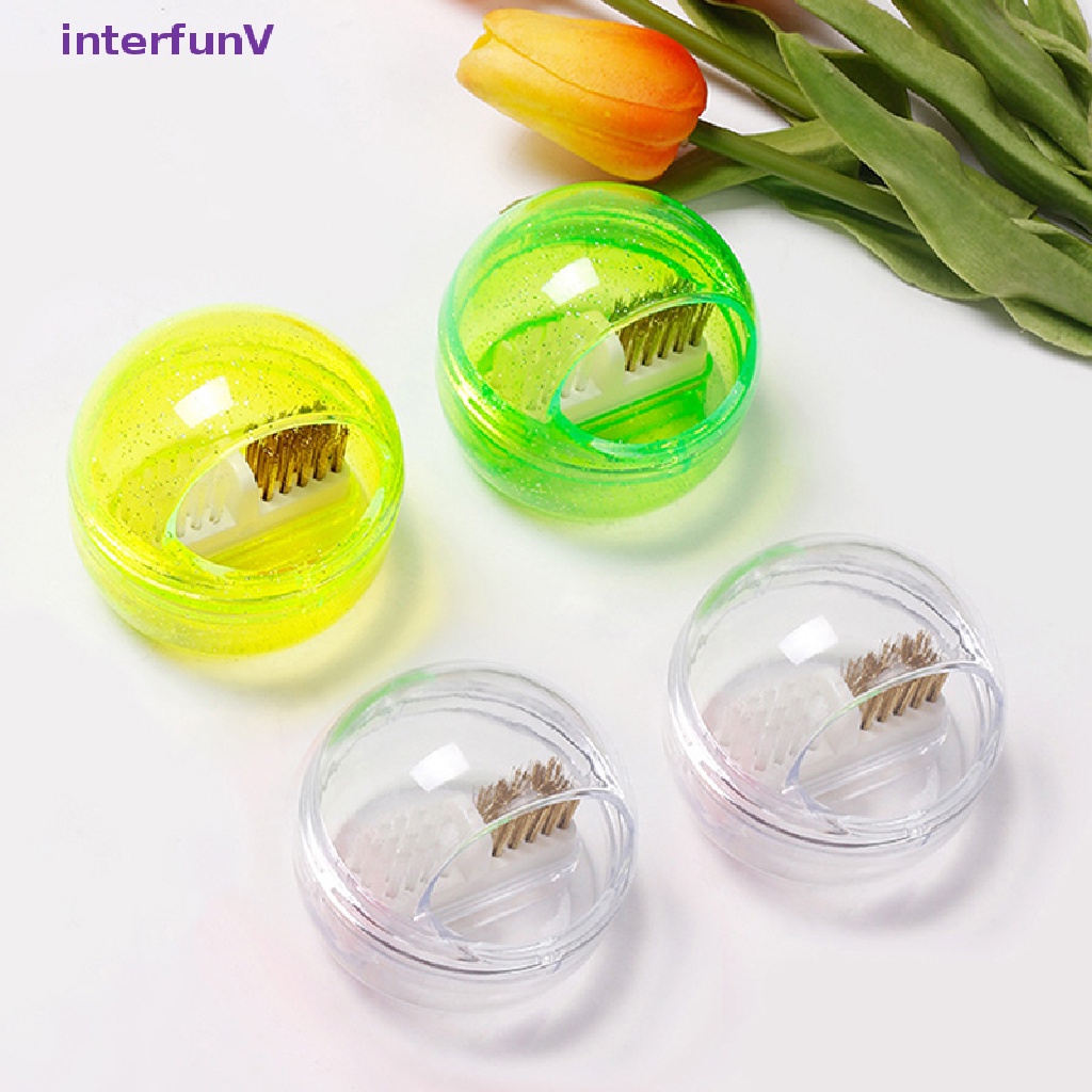 Cọ Nhựa &amp; Kim Loại Dùng Để Vệ Sinh Đầu Mài Móng Tay Tiện Dụng