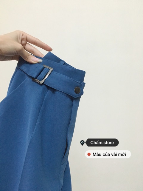 Quần âu khuyết vuông form baggy (thiết kế)