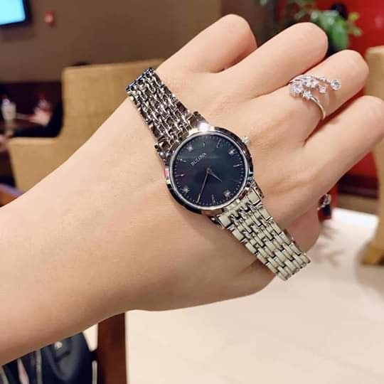 Đồng hồ nữ chính hãng Bulova 96p148 - Máy Quartz pin - Kính khoáng cường lực