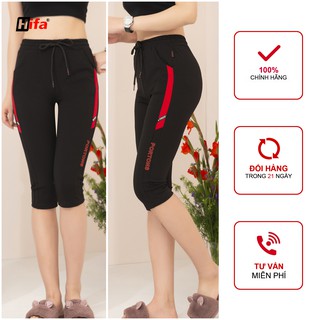 Quần lửng nữ cạp chun vải Umi cao cấp. Thể thao ngố nữ co giãn tốt dáng ôm. Hifa Hoàng Hiền - Q211