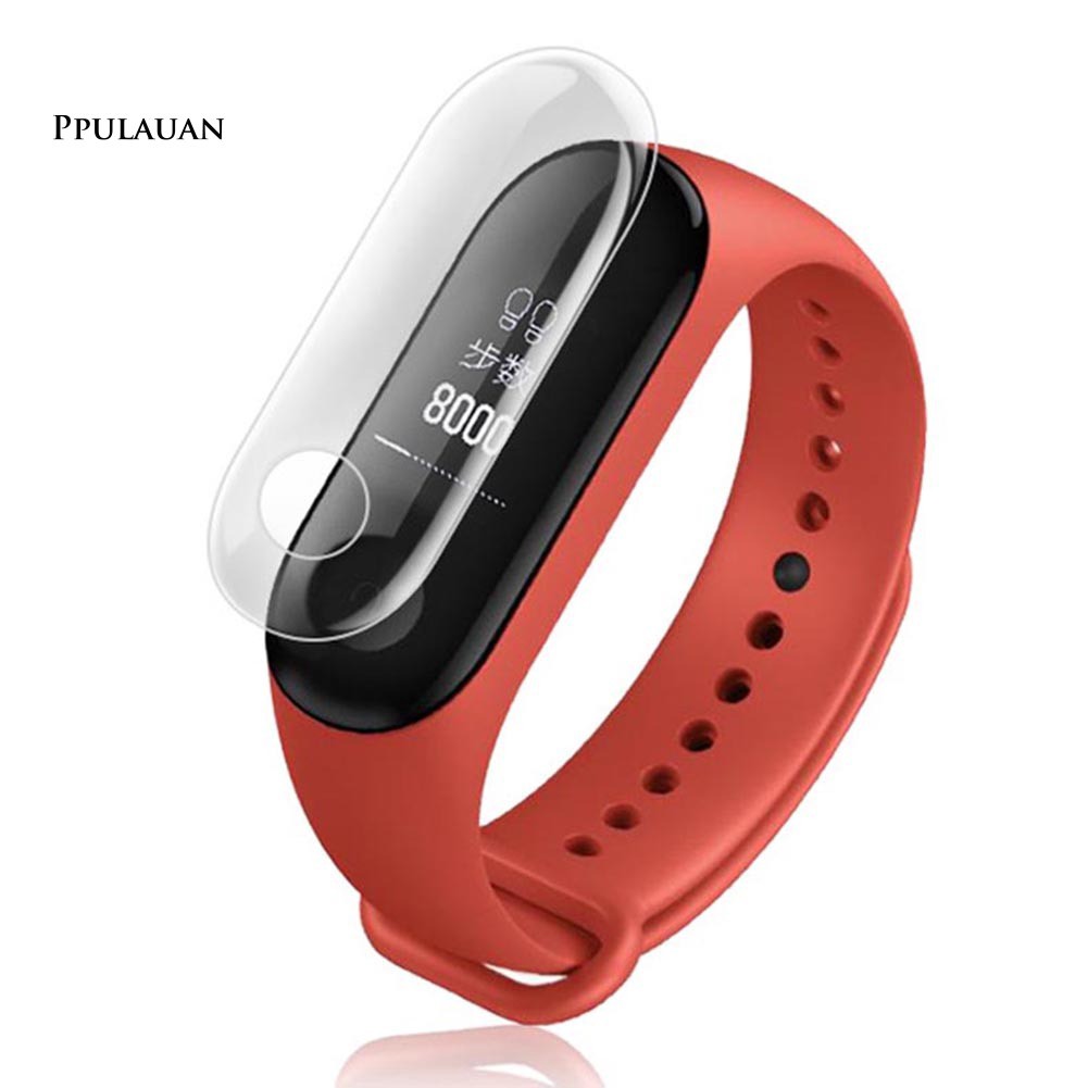 Bộ 3 màng TPU trong suốt bảo vệ màn hình chống trầy xước dành cho vòng tay Xiaomi Mi Band 3/4