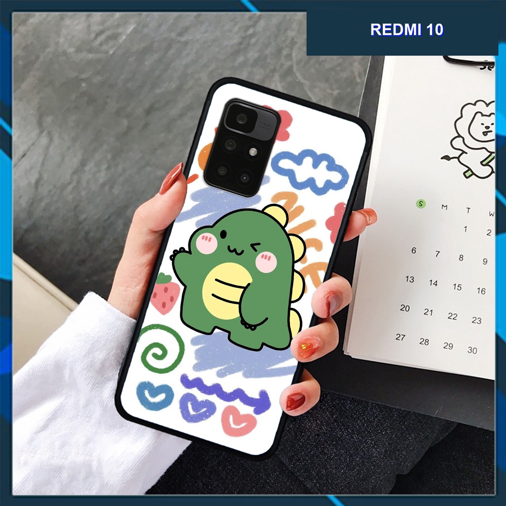 🔥Ốp lưng điện thoại Xiaomi REDMI 10 khủng long xanh chibi cuteee