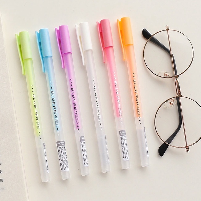 Keo Dán Hình Cây Bút Nhiều Màu Sắc Cho Sổ Lưu Niệm/Sổ Tay Trường Học
