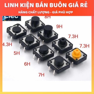 Nút Nhấn 4 Chân DIP, SMD Nhiều Kích Thước