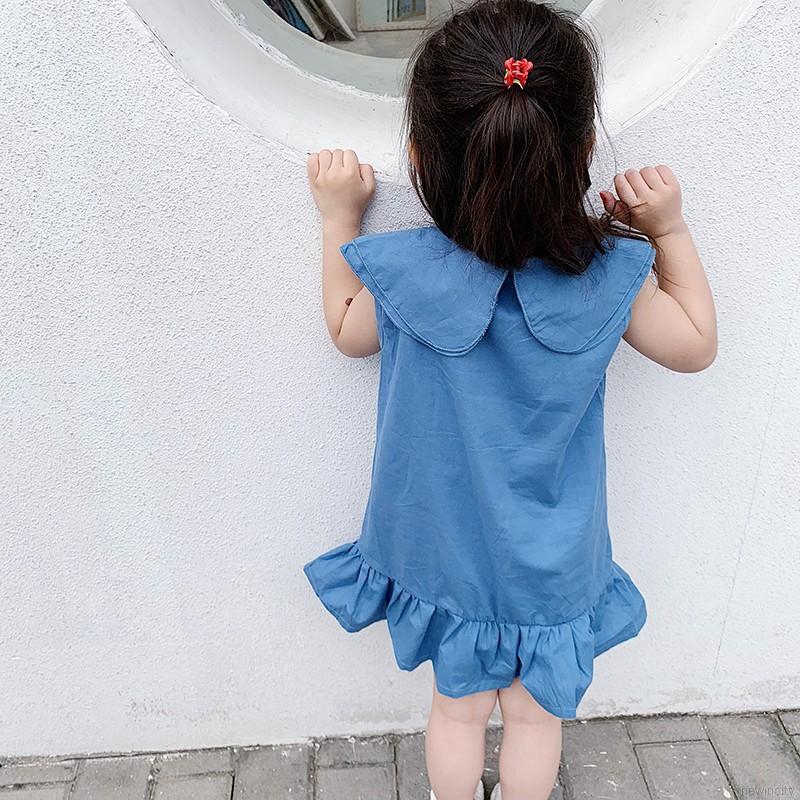 Đầm búp bê không tay thời trang Hàn Quốc cho bé gái