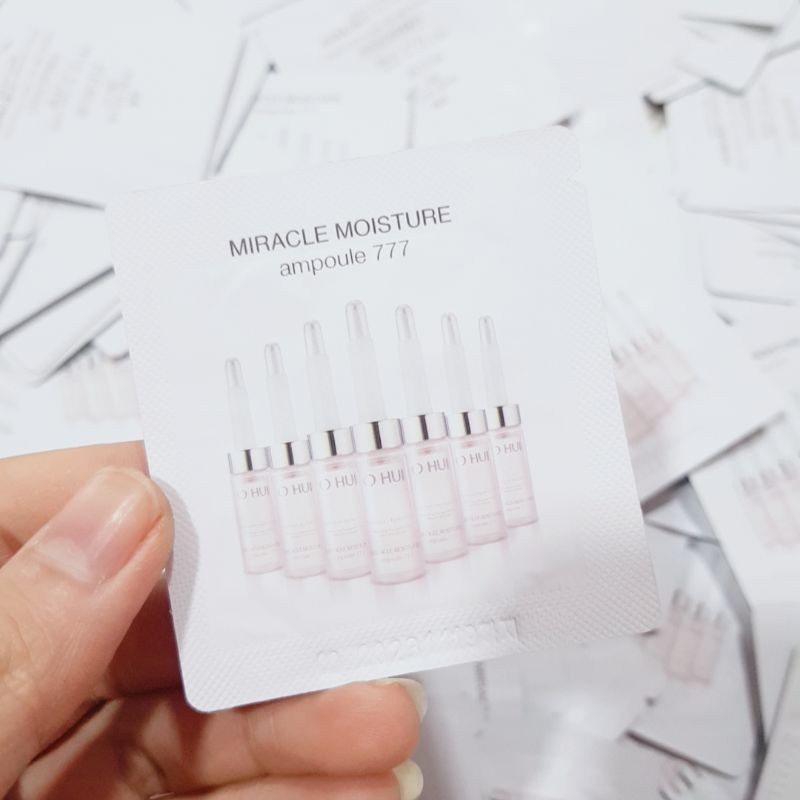 Tinh chất dưỡng ẩm, serum dưỡng da Ohui Miracle Moisture Ampoule 777 dưỡng ẩm căng bóng da gói 1ml -Tado Cosmetics Store