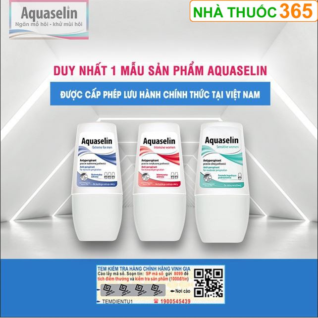 (Chính Hãng) Aquaselin Intensive Women - Lăn nách khử mùi nữ loại mạnh (mồ hôi nhiều) | BigBuy360 - bigbuy360.vn