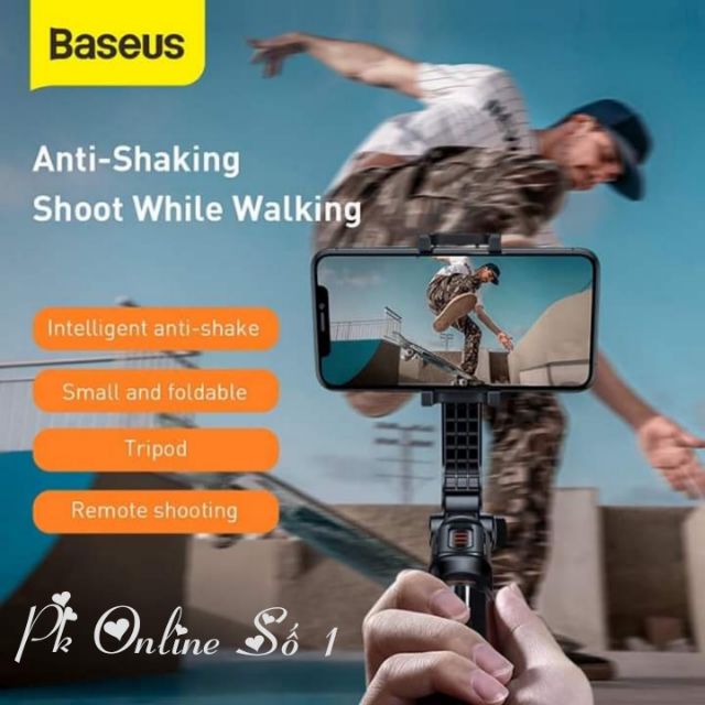 Gậy tự sướng tích hợp Gimbal và tripod 3 trong 1 baseus Bluetooth Selfie Stick | BigBuy360 - bigbuy360.vn