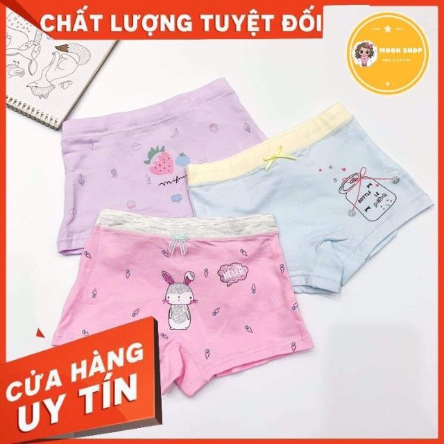 [Combo 3 chiếc] Quần Chip Đùi Cho Bé Trai, Bé Gái In Hình Ngộ Nghĩnh, Nhiều Màu Sắc Cotton Thoáng Mát, Co Giãn 4 Chiều