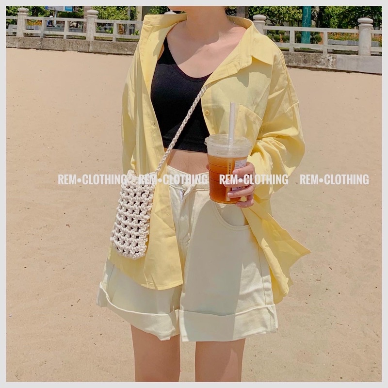 Quần short | baggy jean lửng | chất jean mềm mại thoải mái