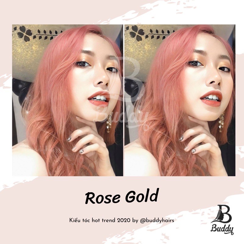 Thuốc nhuộm tóc Rose gold được tặng kèm 2 Thuốc tẩy tóc và Ủ tóc bio thái lan | BigBuy360 - bigbuy360.vn