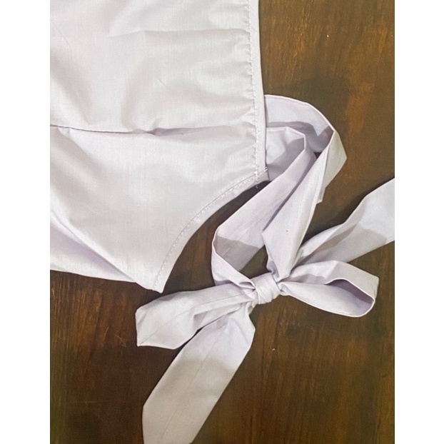 Pass đầm 2 dây tím pastel