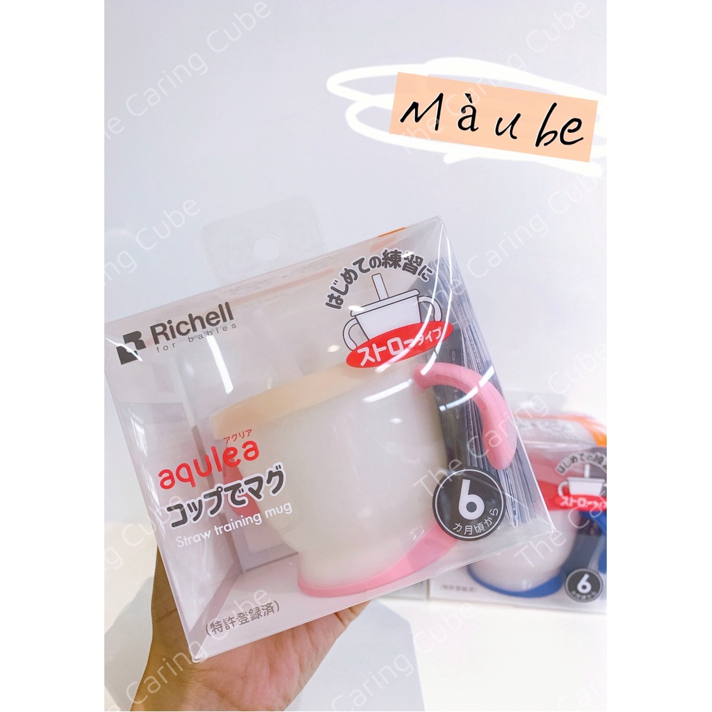 Cốc tập uống Richell 3 giai đoạn nội địa Nhật Bản chính hãng