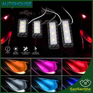 Set 4 Dải Đèn LED Trang Trí Tay Nắm Cửa Xe Hơi