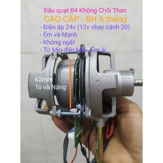 Đầu quạt B4 Không Chổi Than CAO CẤP 18w 12v - 24v