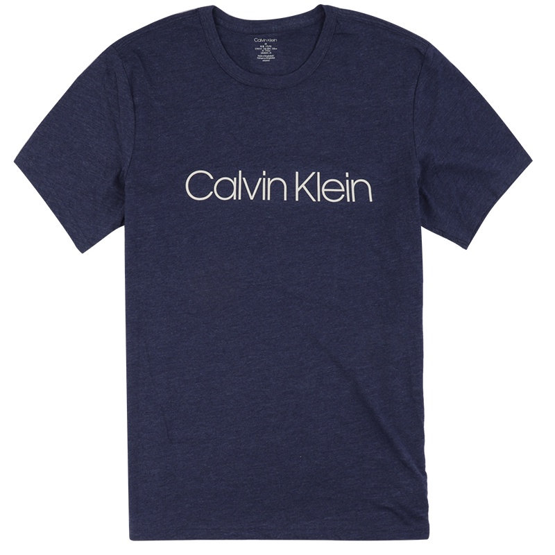 Áo Thun Cotton Tay Ngắn Cổ Tròn In Chữ Ck Calvin Klein Cho Nam Giới