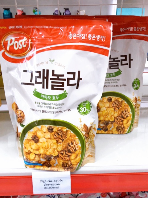 Ngũ cốc ăn sáng, giảm cân, đẹp da giữ dáng Hàn Quốc