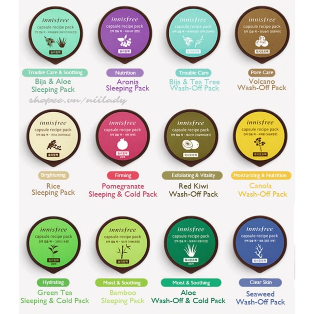 [GIÁ MUA SALE 50%] Mặt nạ Innisfree Capsule Recipe Pack 10ml | BigBuy360 - bigbuy360.vn
