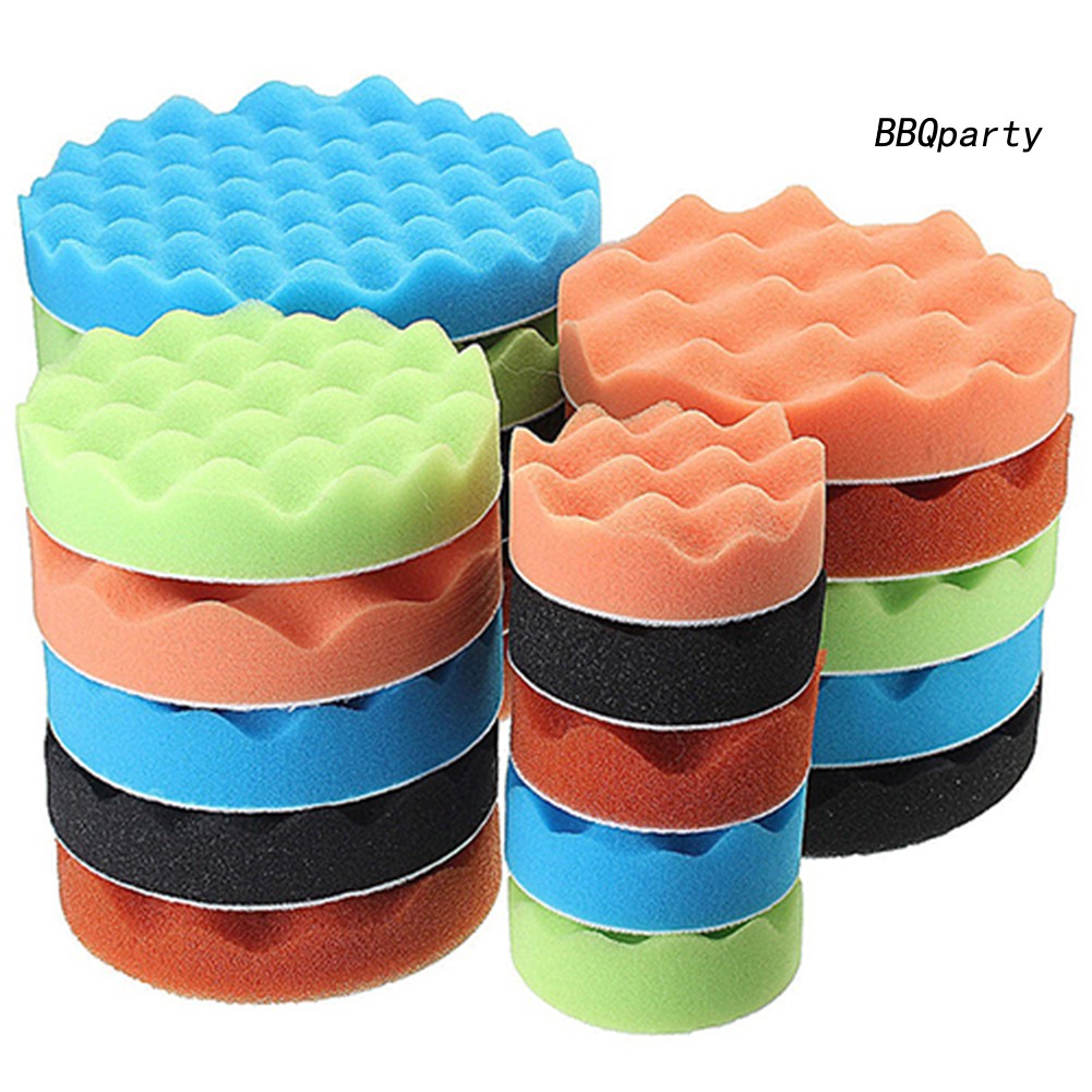 Set Xốp Đánh Bóng Xe Hơi 7 Món Chuyên Dụng 3 / 5 / 6 / 7 Inch