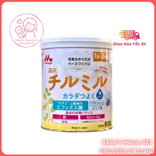 Sữa Morinaga 1-3 Mẫu Mới Nội Địa Nhật Bản (Hộp 800gr)