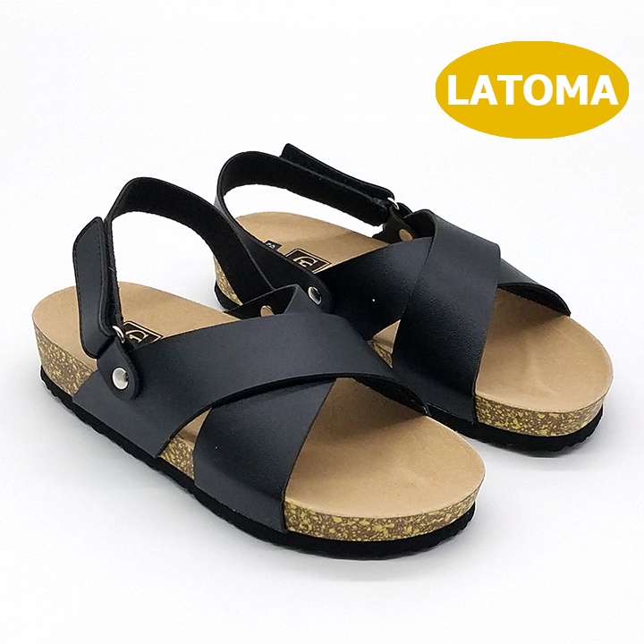 Giày Sandal nữ quai hậu đế trấu đi biển thời trang cao cấp Latoma TA7601 (Nhiều màu)