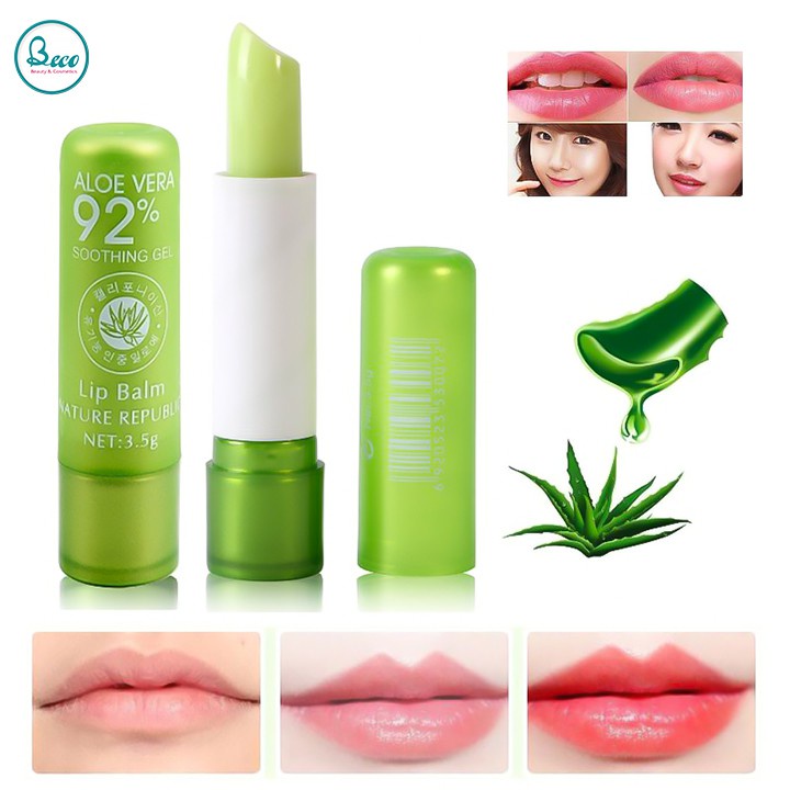 Son Dưỡng Lô Hội Aloe 92% Lip Balm Hàn Quốc (có hộp)