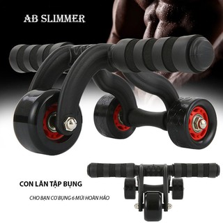 CON LĂN TẬP BỤNG 4 BÁNH ( AB ROLLER AND PUSH UP BAR)