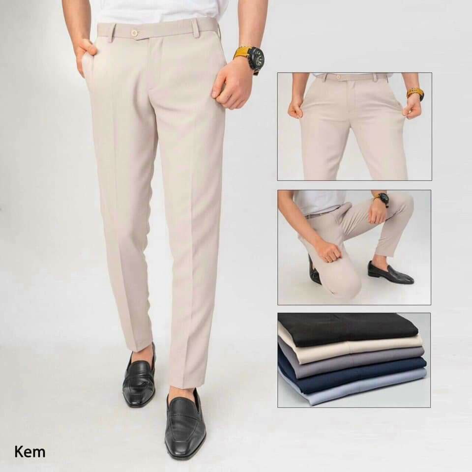 [Giảm giá 50% + FreeShip] Quần âu nam cao cấp VNXK vải dày dặn may tinh tế dáng ôm vừa co giãn nhẹ không nhăn không xù | BigBuy360 - bigbuy360.vn