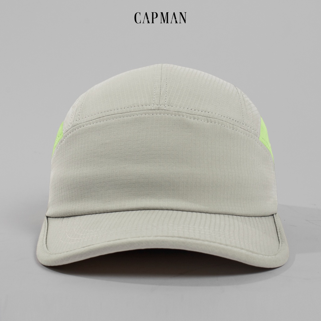 Mũ lưỡi trai chính hãng CAPMAN phom dáng thể thao CM58 vải dù màu kem