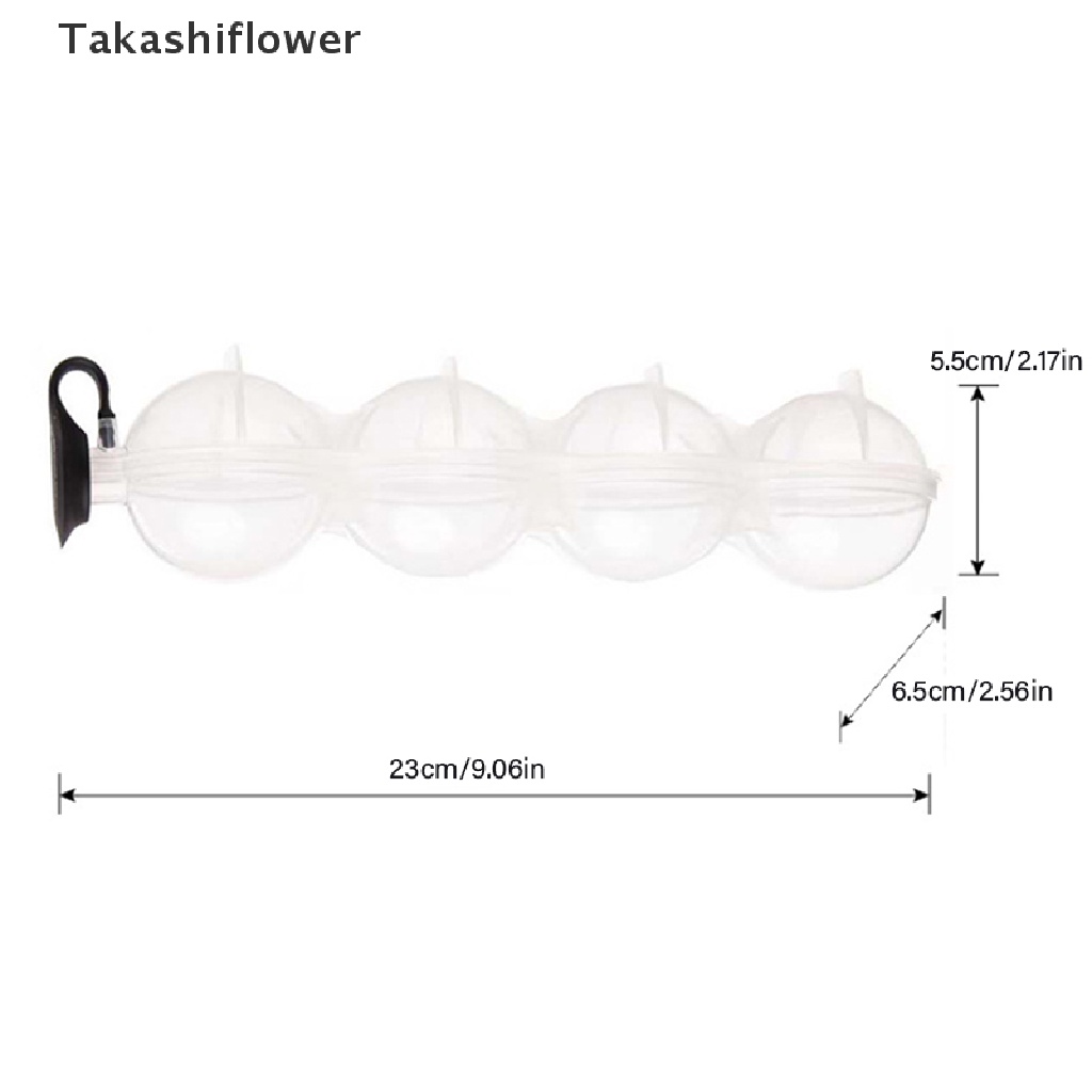 Khuôn silicone Làm Đá 4 Ngăn Hình Cầu 2.2