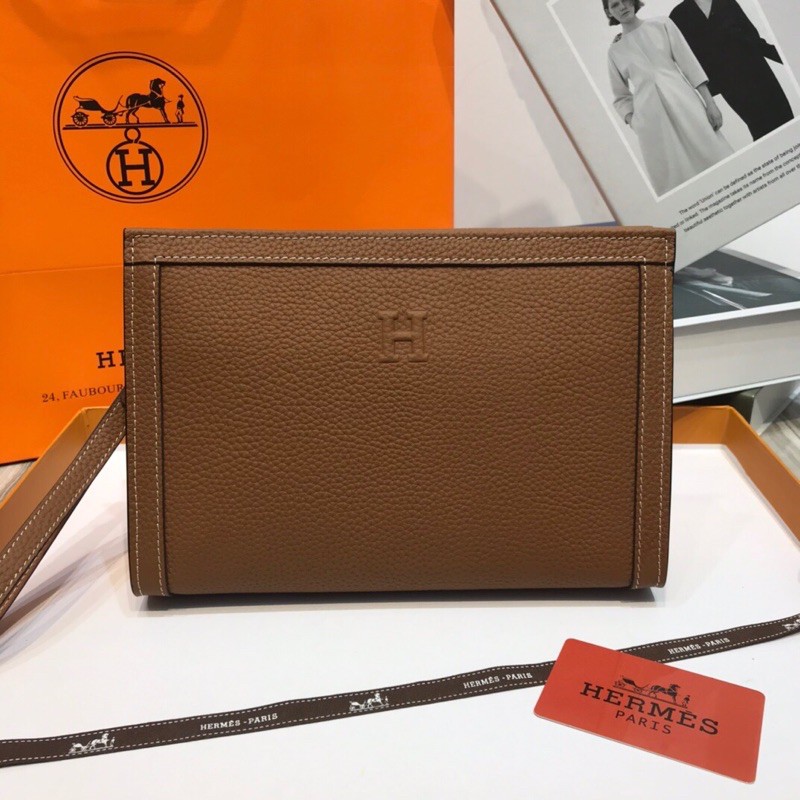 Túi ví, túi Clutch da thật cao cấp thời trang của Hermès HM thiết kế classic
