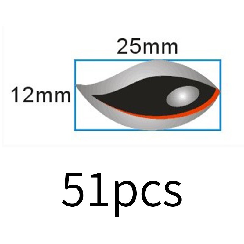 Mắt Xốp 2D Gắn Mồi Câu Cá Giả DIY