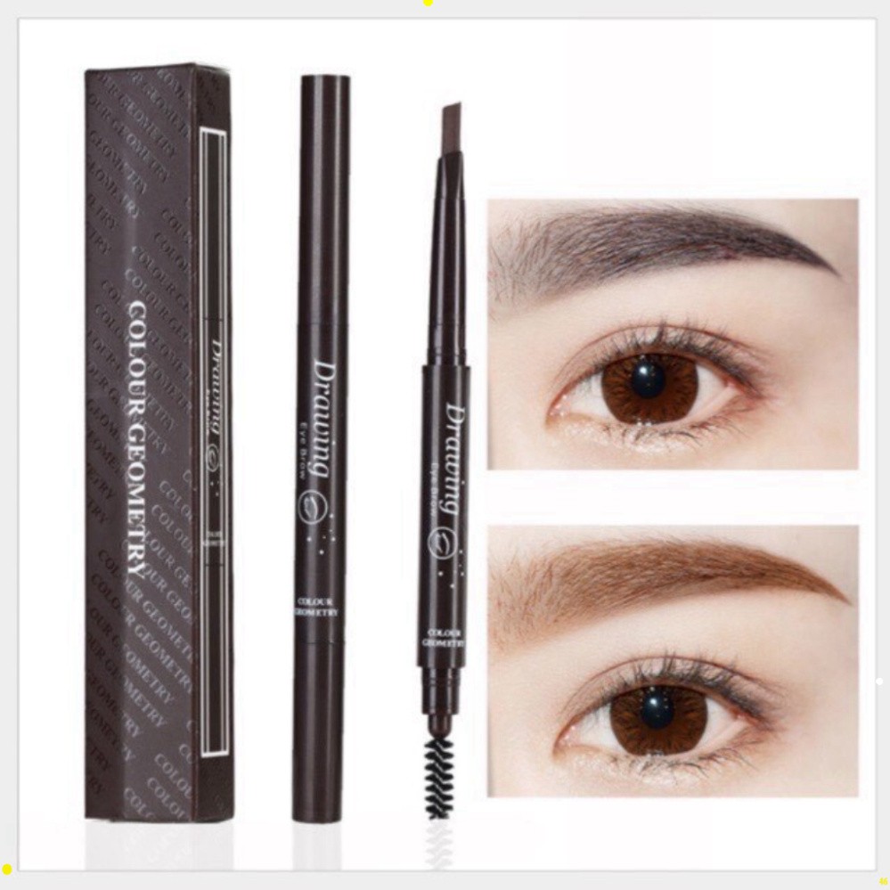 Chì Kẻ Mày Lameila Drawing Color Geometry, bút chì kẻ lông mày 2 đầu xé chống trôi không thấm nước Nội Địa Trung klk | BigBuy360 - bigbuy360.vn