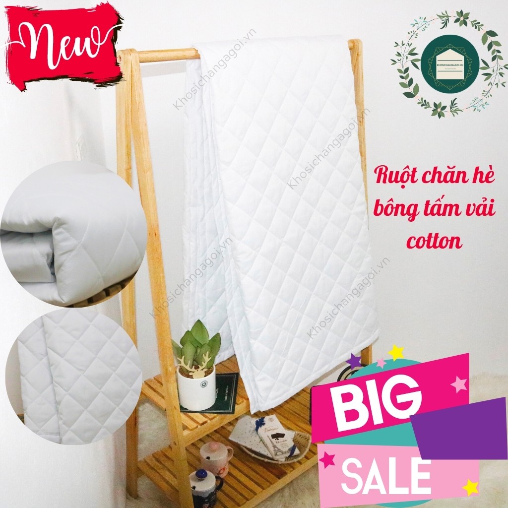 Ruột chăn hè bông tấm vải Cotton kích thước 2mx2m2