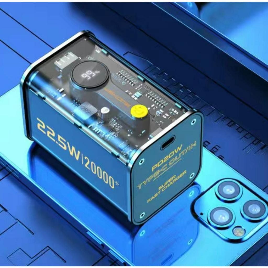 Sạc dự phòng 20000mah 10000mah Adaman Metal Digital Display Quick Charge, sạc nhanh 22.5W (QC3.0/ PD3.0)