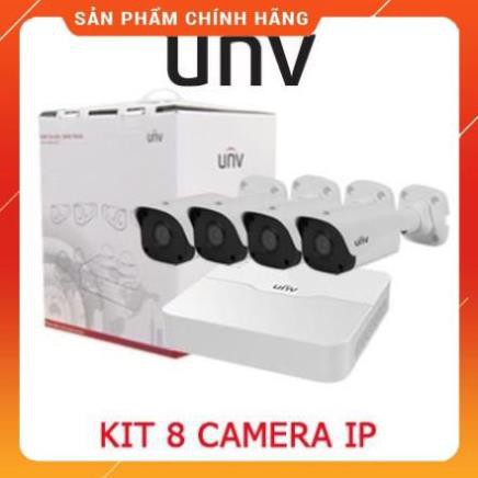 [Hàng chính hãng] Trọn bộ KIT 8 camera IP 2.0MP Full HD 1080P UNV PoE camera UNV trọn bộ đủ phụ kiện