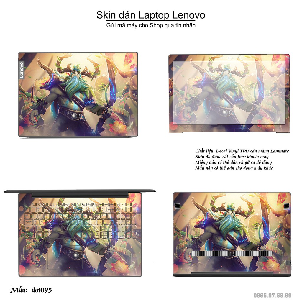 Skin dán Laptop Lenovo in hình Dota 2 nhiều mẫu 16 (inbox mã máy cho Shop)