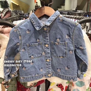 Áo khoác jean Mickey Zara
