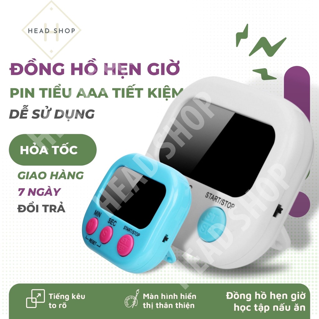 Đồng hồ bấm giờ đếm ngược Mini hẹn giờ thời gian nấu ăn J17 HEAD SHOP
