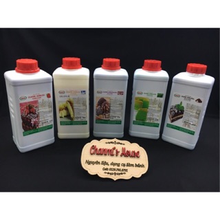 Hương lá dứa/dâu/socola/khoai môn/sữa 120g( có màu và mùi)( ảnh chụp chai 1kg)