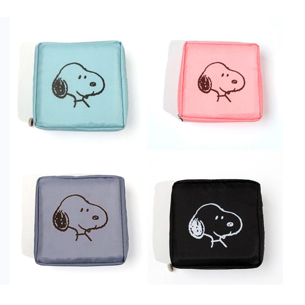 HARRIETT Túi Đựng Đồ Vệ Sinh In Họa Tiết Hoạt Hình Snoopy Xinh Xắn Tiện Dụng