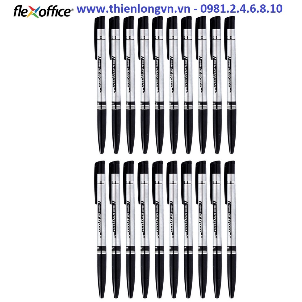 Hộp 20 cây bút bi văn phòng Flexoffice FO-024 / Bút FO024 ngòi 0.7mm